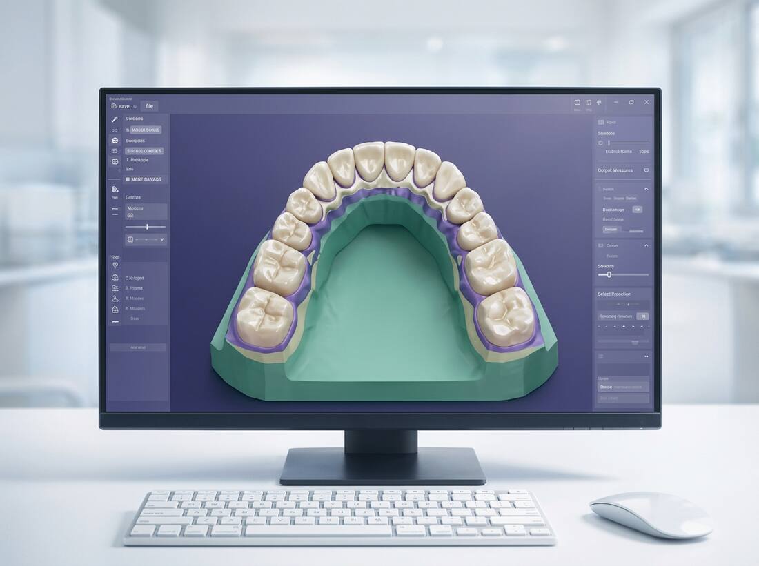 Digital dental lab CAD/CAM workflow